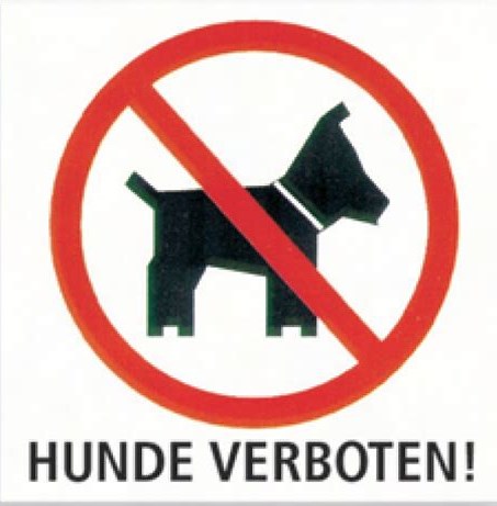 Hunde verboten